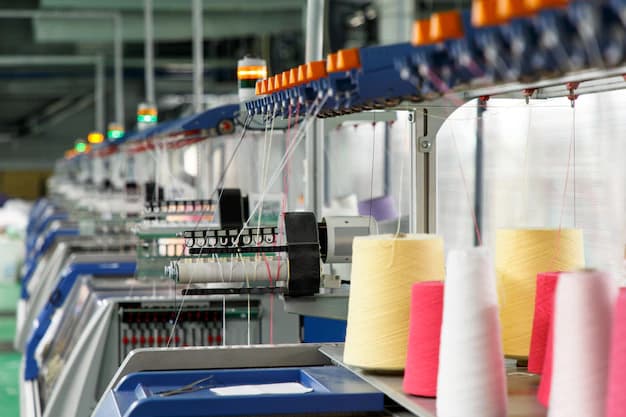 Textile production line and machinery